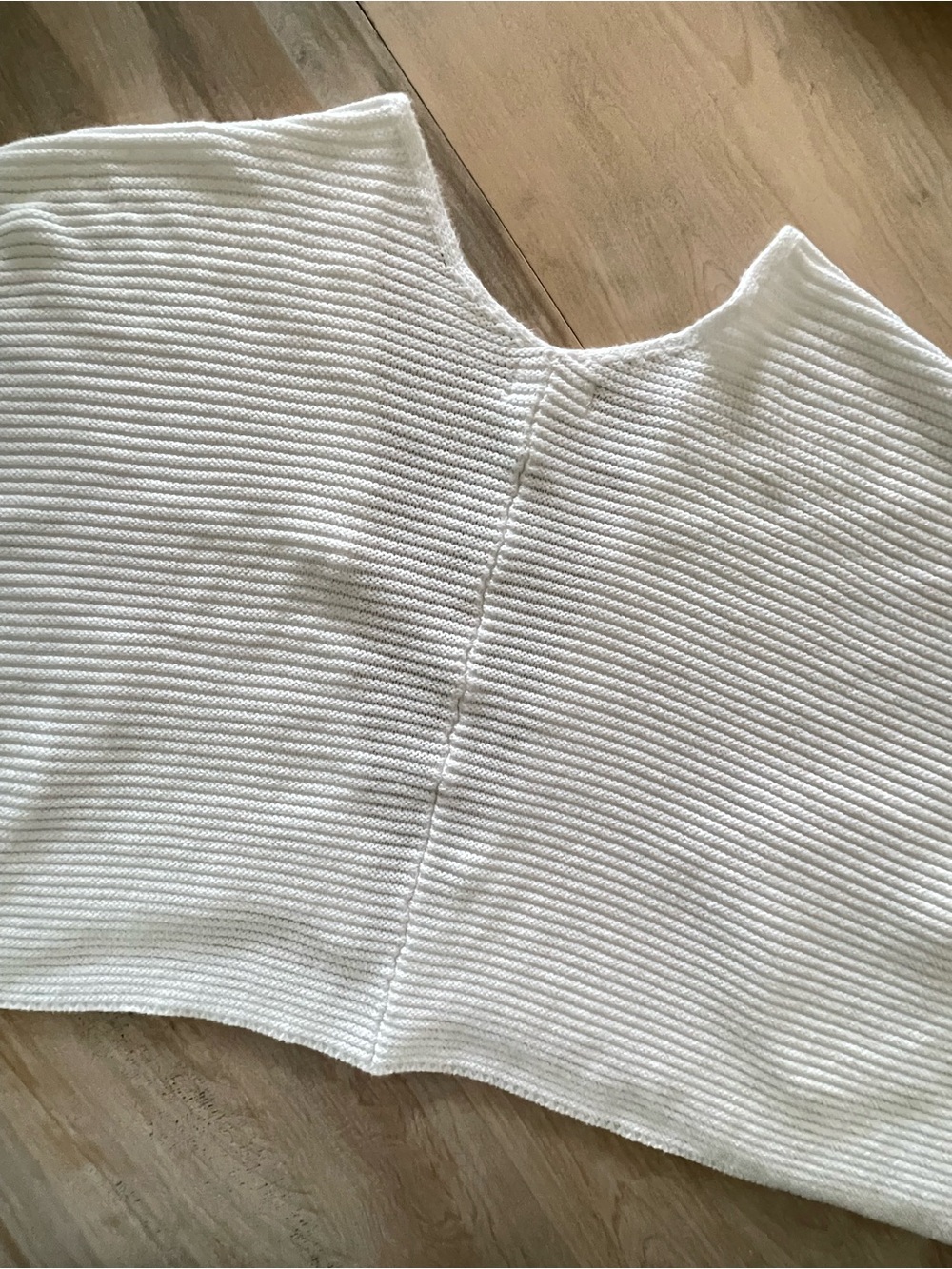 Pure Knits Hand Knit Batwing Cardigan Medium Coastal Open Front Shawl Sweater - Picture 8 of 13